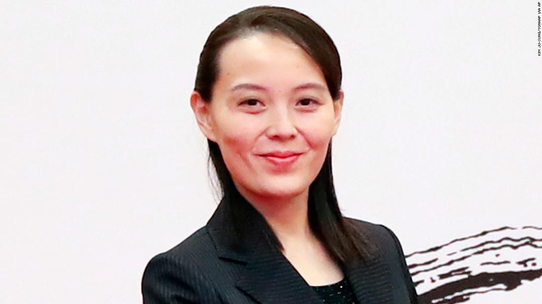 Bà Kim Yo Jong, em gái lãnh đạo Triều Tiên Kim Jong Un - Ảnh: Yonhap/AP.