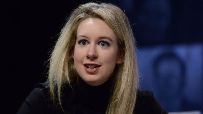 Elizabeth Holmes, nhà sáng lập start-up Theranos - Ảnh: Getty/BBC.