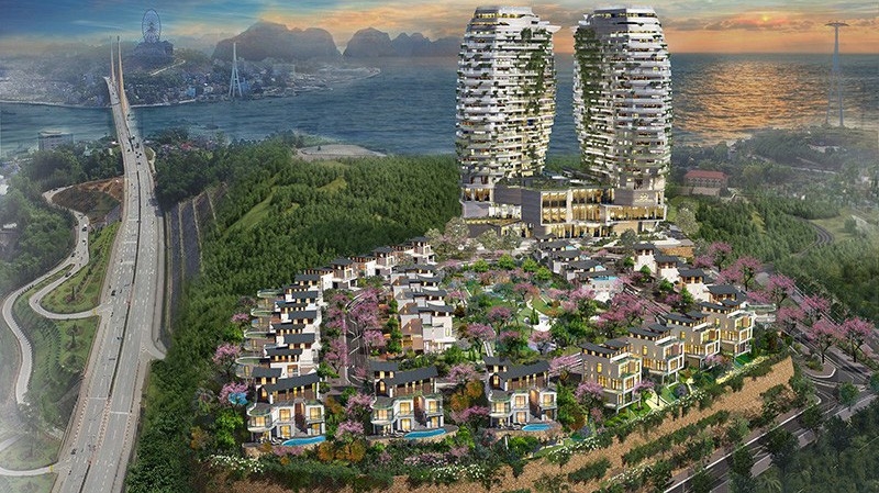 Phoenix Legend Ha Long Bay Villas & Hotel với thiết kế kiến trúc đặc biệt.