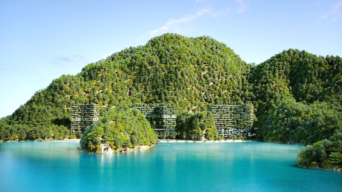 Phối cảnh dự án Flamingo Cát Bà Beach Resort.