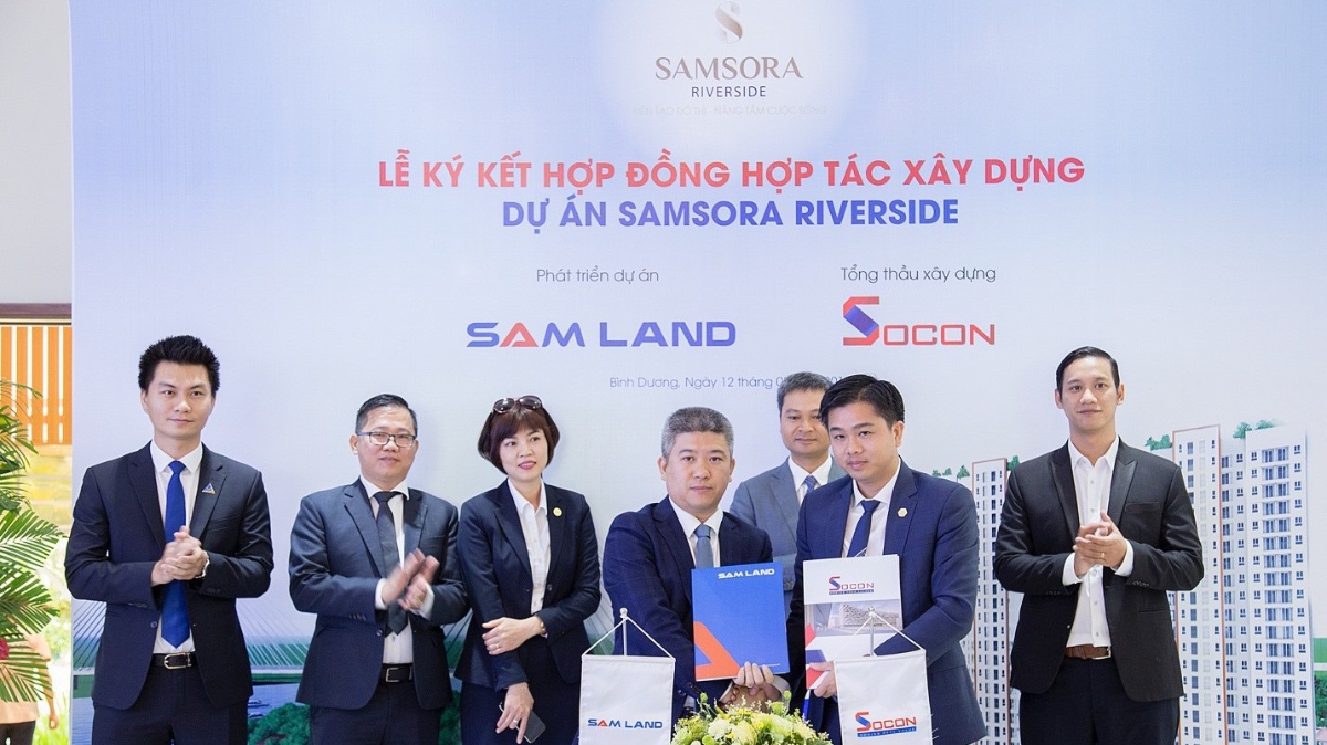 Socon  là nhà thầu chính xây dựng Samsora Riverside .