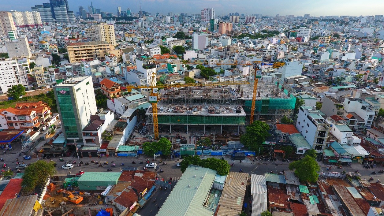 Dự án trung tâm thương mại đầu tiên của TTC Land hiện thi công đến đâu? - Ảnh 1.