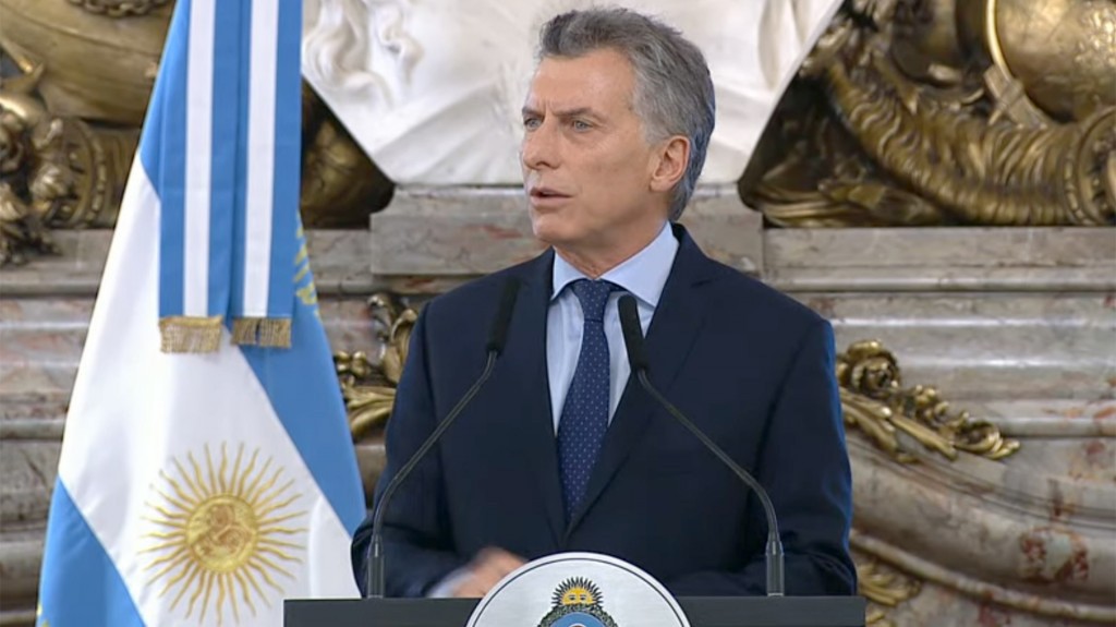 Tổng thống Argentina Mauricio Macri.