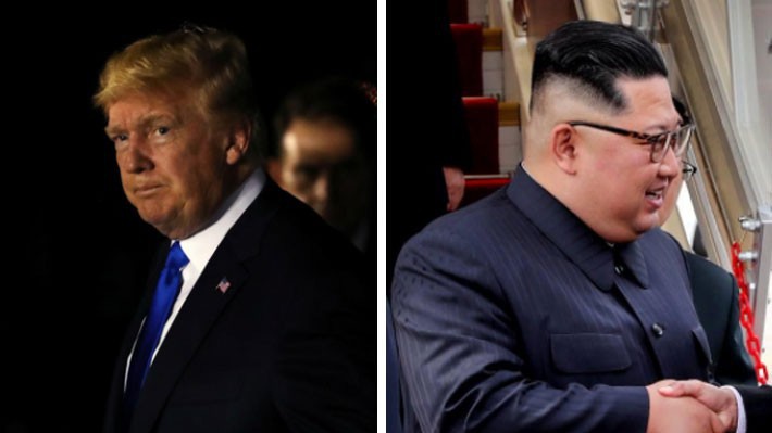 Tổng thống Mỹ Donald Trump (trái) và nhà lãnh đạo Triều Tiên Kim Jong Un khi đến Singapore ngày 10/6 - Ảnh: Reuters.