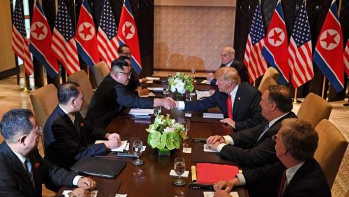 Ông Kim Jong Un chào ông Trump bằng tiếng Anh - Ảnh 1.