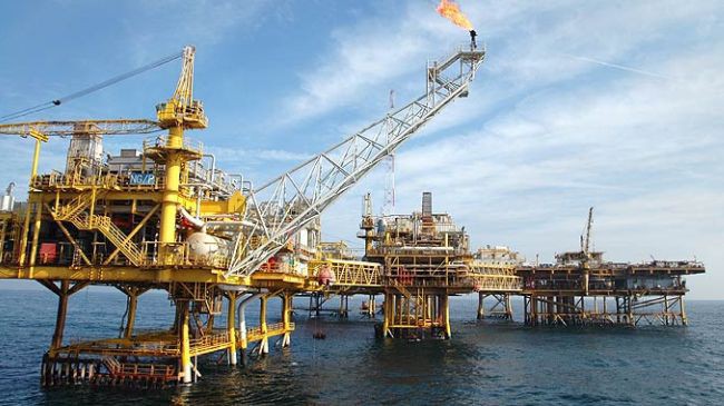 Một mỏ dầu ở ngoài khơi phía Nam Iran.