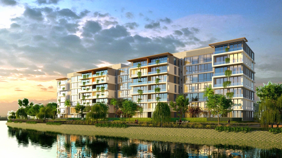 Jamona Sky Villas nằm kiêu hãnh bên dòng sông xanh mát.