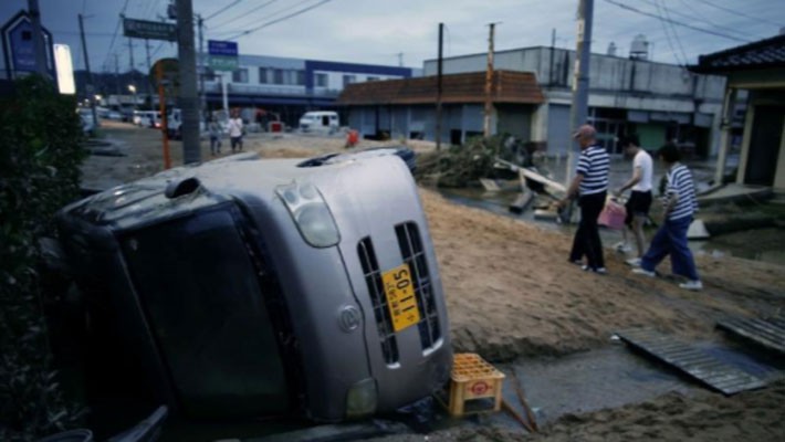 Nhật Bản đẩy mạnh nỗ lực cứu hộ sau trận lũ lịch sử - Ảnh 1.