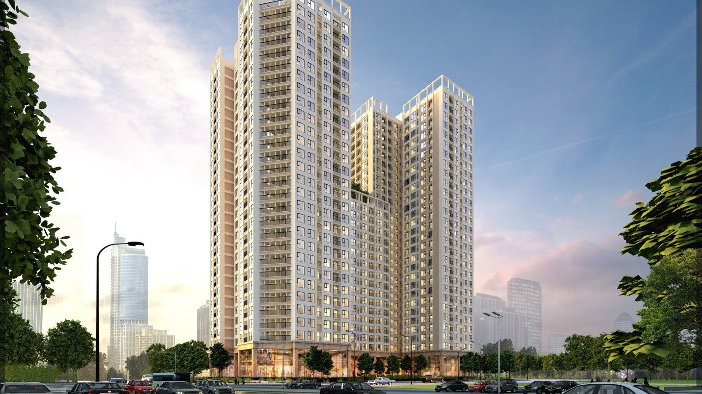 Phối cảnh dự án Tecco Skyville Tower.