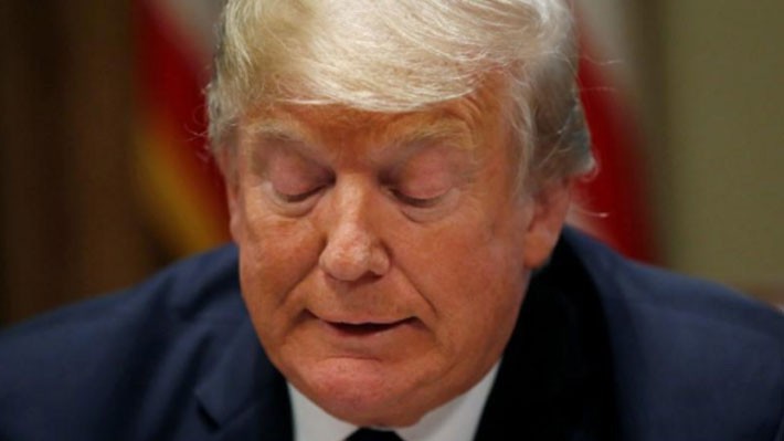 Tổng thống Mỹ Donald Trump trong cuộc họp báo tại Nhà Trắng ngày 17/7 - Ảnh: Reuters.