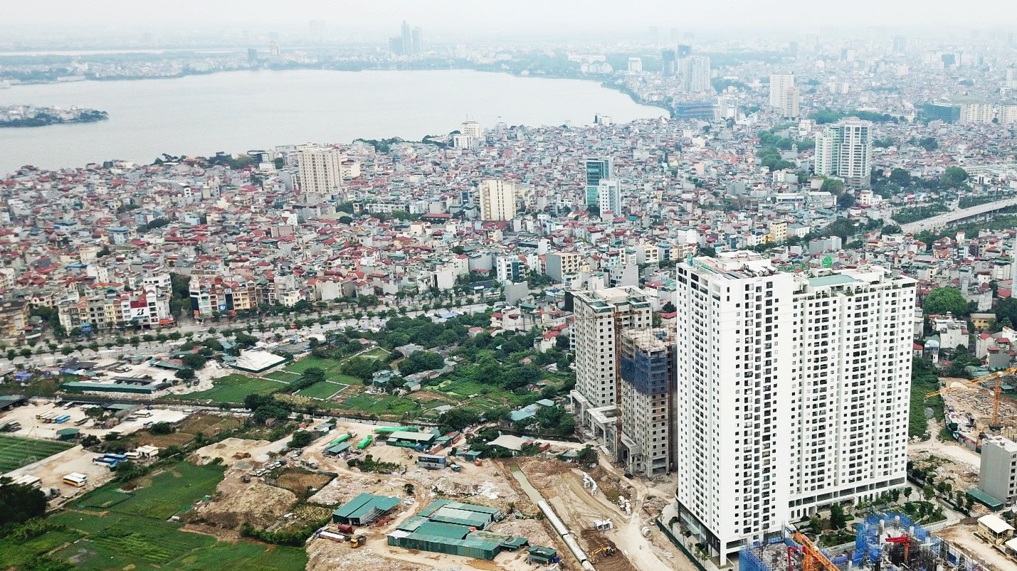 EcoLife Tây Hồ với tầm nhìn trực diện hồ Tây.