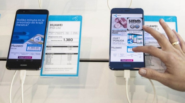 Huawei đã có những bước tiến mạnh ở thị trường châu Âu và châu Phi, dù chưa thể mở được cánh cửa thị trường Mỹ - Ảnh: Bloomberg.