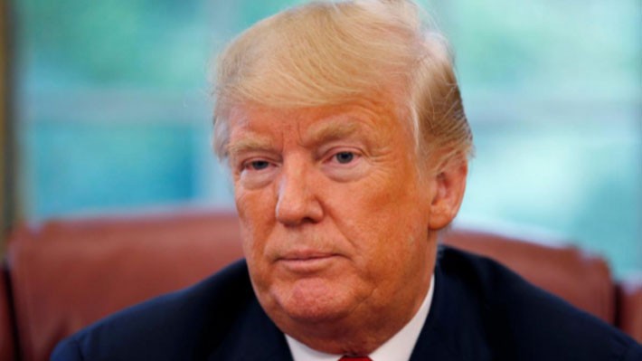 Tổng thống Mỹ Donald Trump trong cuộc trả lời phỏng vấn Reuters tại phòng Bầu Dục, Nhà Trắng, ngày 20/8 - Ảnh: Reuters.