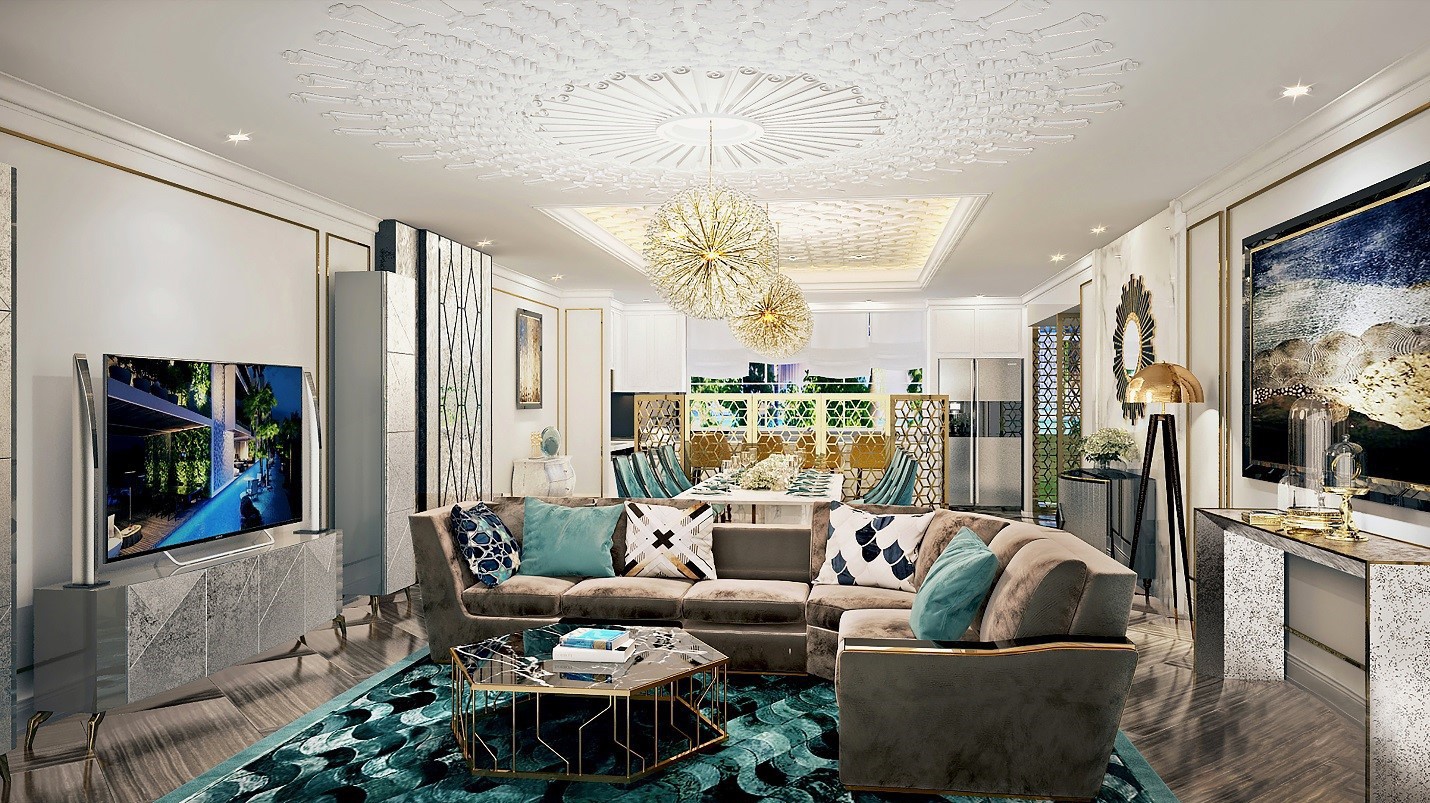 Không gian sống được trau chuốt tỉ mỉ đến từng chi tiết nhằm mang lại vẻ đẹp vương giả và sự hài lòng cao nhất cho từng chủ nhân.