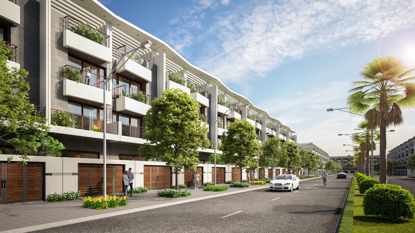 River Silk City - Sông Xanh được quy hoạch trên 126 ha với hai sản phẩm chính là nhà phố thương mại và biệt thự.