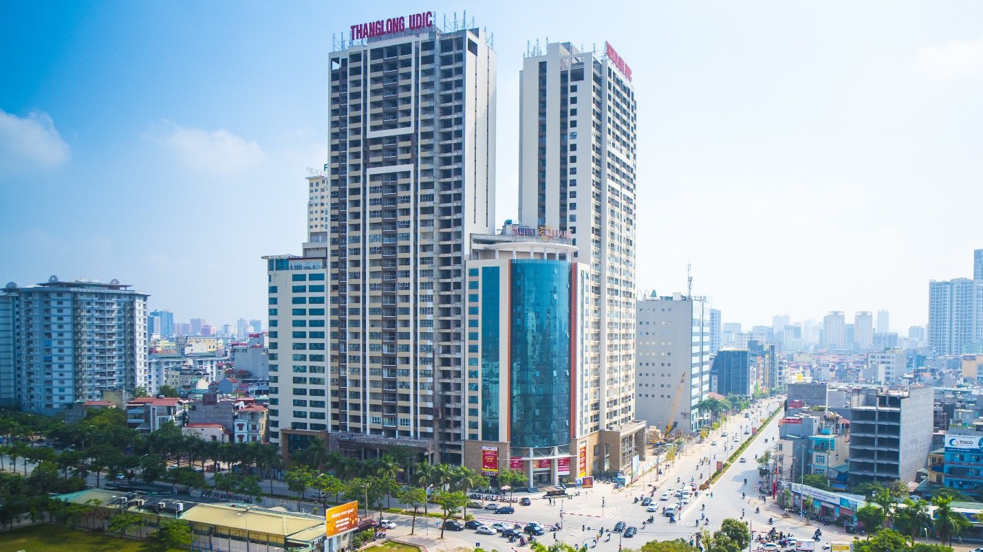 Dự án đã hoàn thiện Sun Square thu hút nhiều khách đầu tư.