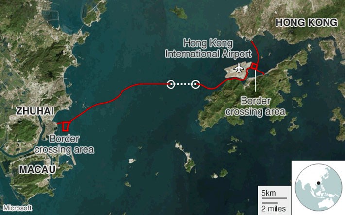 Trung Quốc khai trương cầu vượt biển dài nhất thế giới - Ảnh 1.