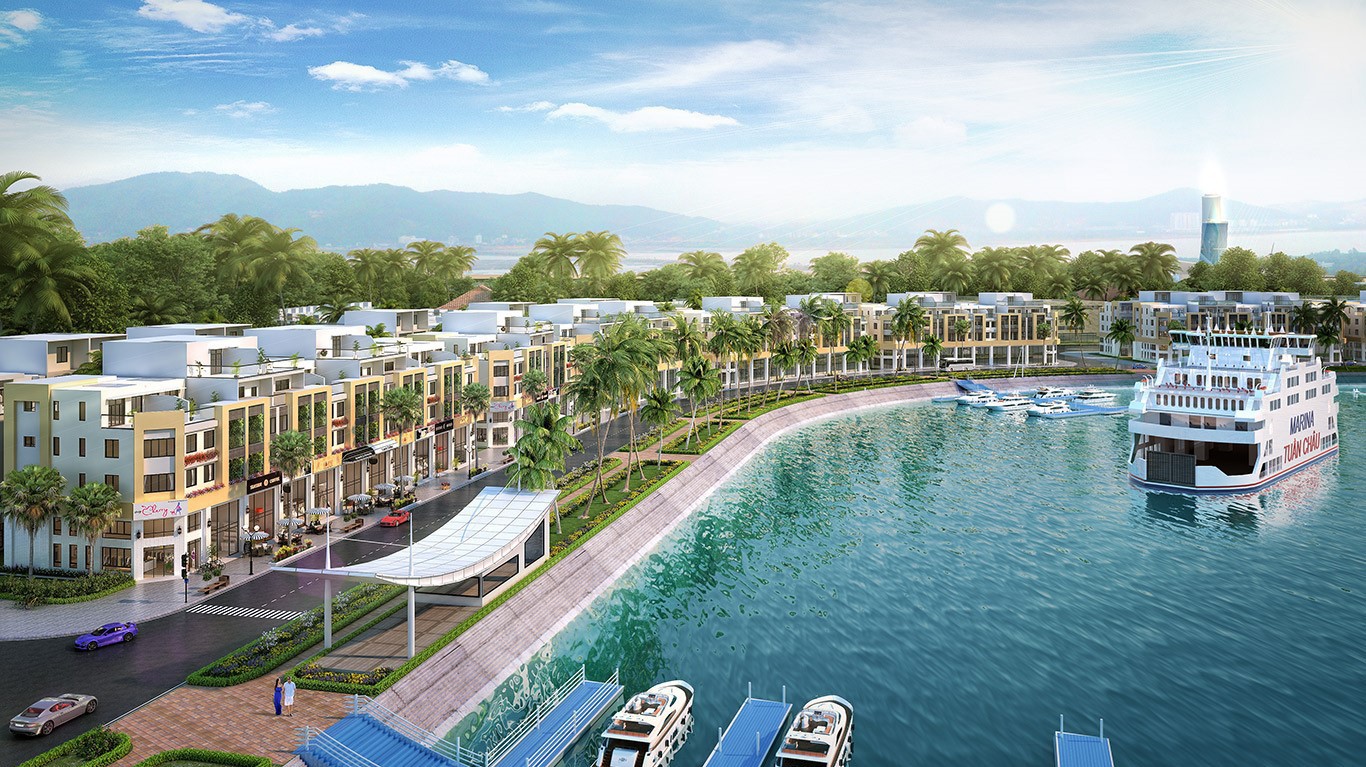 Sự kết hợp hài hòa giữa 2 dạng thức shophouse và mini hotel đã tạo đột phá, nâng tầm giá trị dự án Tuần Châu Marina.