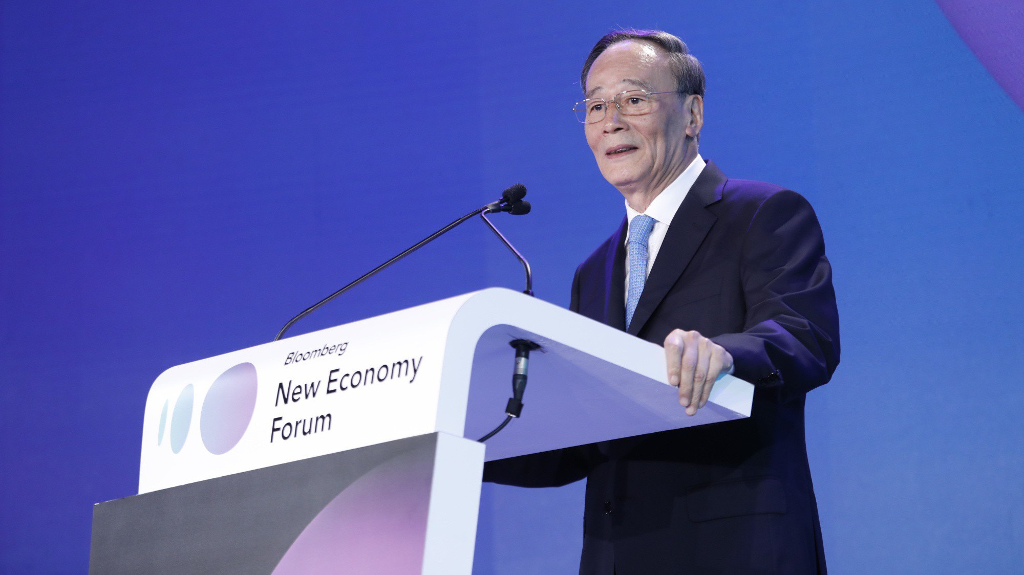 Phó chủ tịch Trung Quốc Vương Kỳ Sơn - Ảnh: Bloomberg.