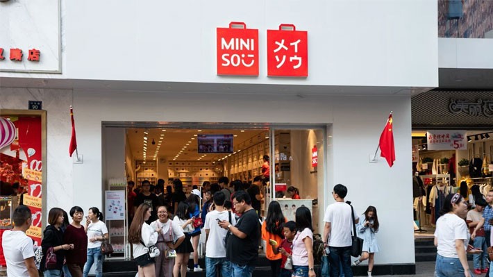 Một cửa hiệu Miniso - Ảnh:Shutter Stock/SCMP.