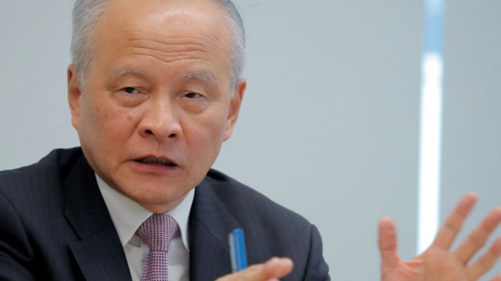 Đại sứ Trung Quốc tại Mỹ Thôi Thiên Khải - Ảnh: Reuters.