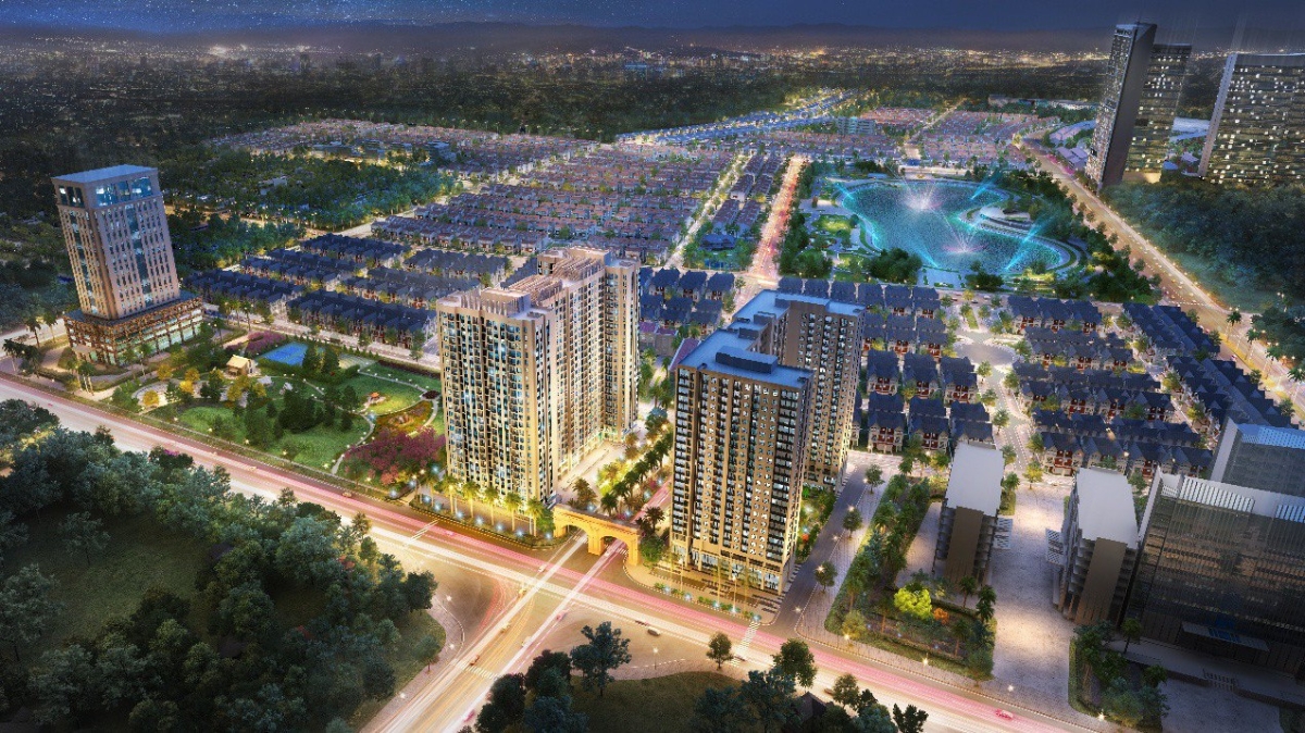 Dự án Anland Comple và Anland Premium trong phối cảnh tổng thể của Khu đô thị Dương Nội.