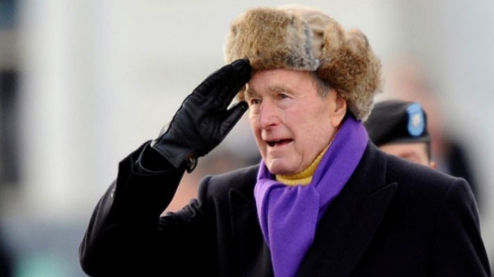 Cựu Tổng thống George H.W. Bush trong một lần xuất hiện vào năm 2009 - Ảnh: Reuters.
