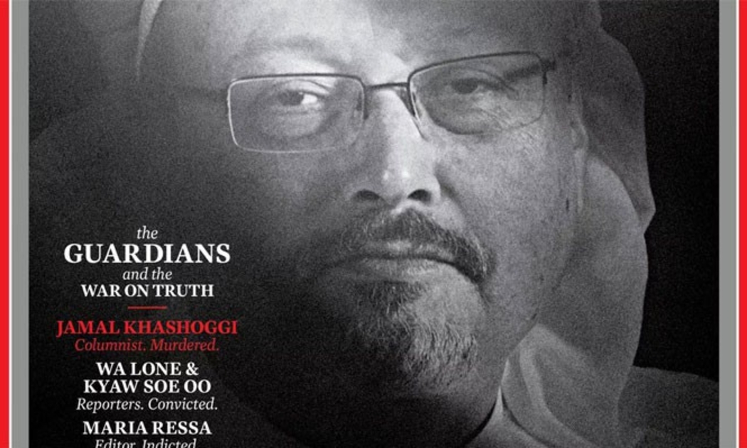 Nhà báo quá cố Jamal Khashoggi trên bìa tạp chí Time.