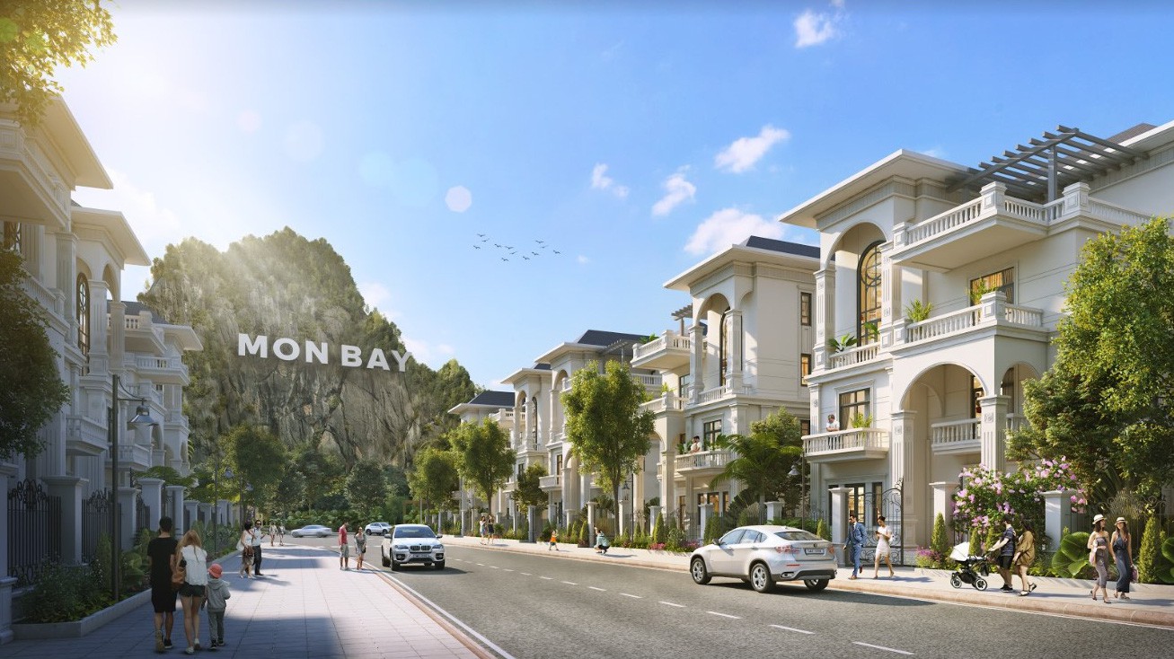 Những biêt thự tại dự án được xây theo concept vườn hồng, với phong cách tân cổ điển cùng hàng loạt các tiện ích.