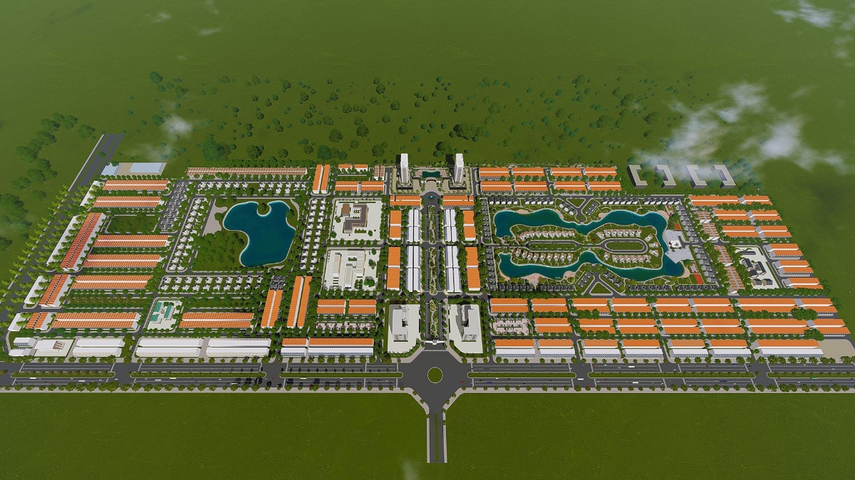 Phối cảnh khu đô thị New City phố Nối - Hưng Yên.