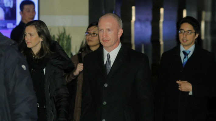 Phó đại diện thương mại Mỹ Jeffrey Gerrish, trưởng đoàn quan chức Mỹ tới Bắc Kinh đàm phán thương mại ngày 7-8/1 - Ảnh: Reuters.