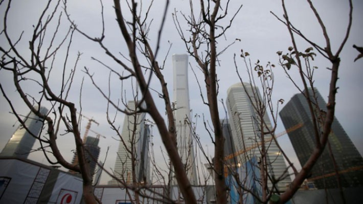 Những tòa nhà ở quận tài chính của thủ đô Bắc Kinh, Trung Quốc hôm 18/1 - Ảnh: Reuters.
