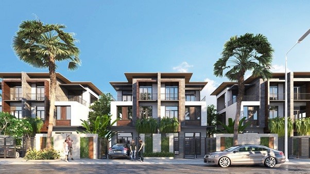 Các căn biệt thự tại dự án Goldsand Hill có tầm nhìn 100% hướng biển.