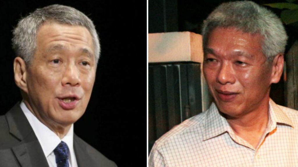 Thủ tướng Singpore Lý Hiển Long (trái) và người em trai Lý Hiển Dương - Ảnh: Today Online.