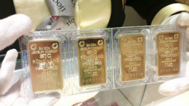 Giá vàng miếng ngày Thần Tài đạt mức cao nhất 1 năm.