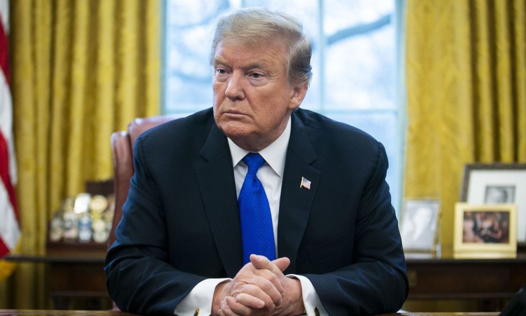 Tổng thống Mỹ Donald Trump tại Nhà Trắng ngày 24/2 - Ảnh: Bloomberg.