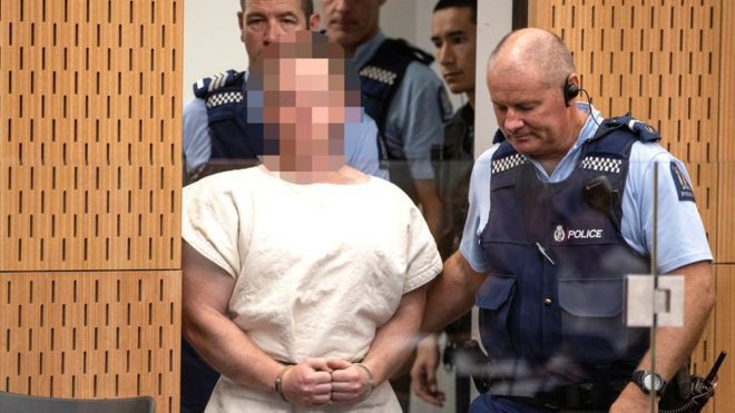 Nghi phạm vụ xả súng New Zealand xuất hiện ở tòa án sáng 16/3 - Ảnh: Reuters.