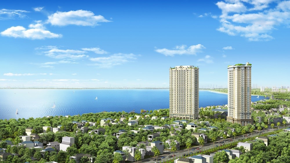 D’. El Dorado sở hữu tầm nhìn trọn vẹn hồ Tây và sông Hồng.