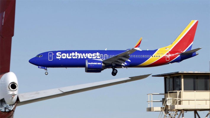 Một chiếc Boeing 737 Max của hãng Southwest Airlines - Ảnh: AP/SCMP.
