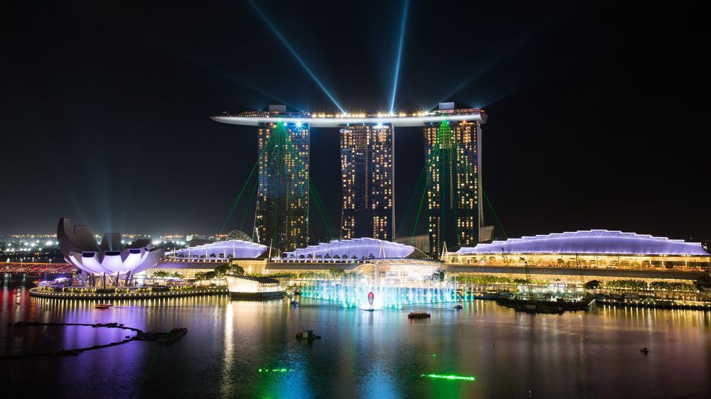 Tổ hợp khách sạn-sòng bạc Marina Bay Sands ở Singapore - Ảnh: Bloomberg.