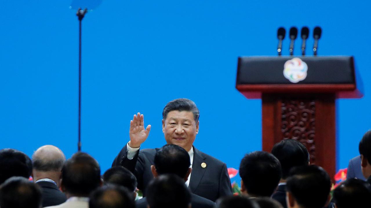 Chủ tịch Trung Quốc Tập Cận Bình tại Hội nghị Đối thoại văn minh châu Á ở Bắc Kinh ngày 15/5 - Ảnh: Reuters.