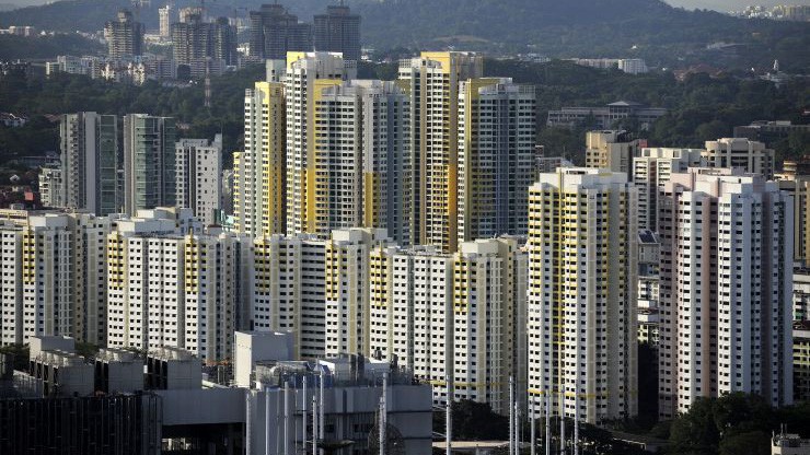 Một khu nhà ở xã hội do Chính phủ Singapore xây dựng - Ảnh:Getty/CNBC.