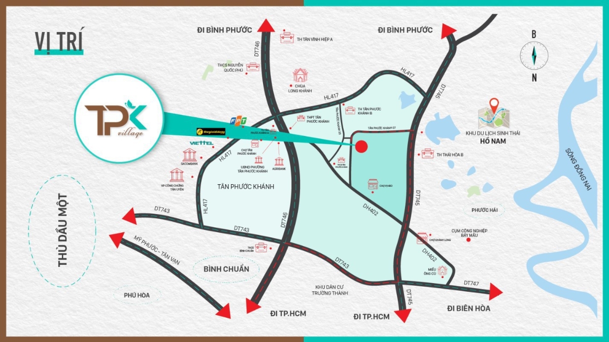 Tân Phước Khánh Village sở hữu nhiều ưu điểm để các nhà đầu tư “chọn mặt gửi vàng” .