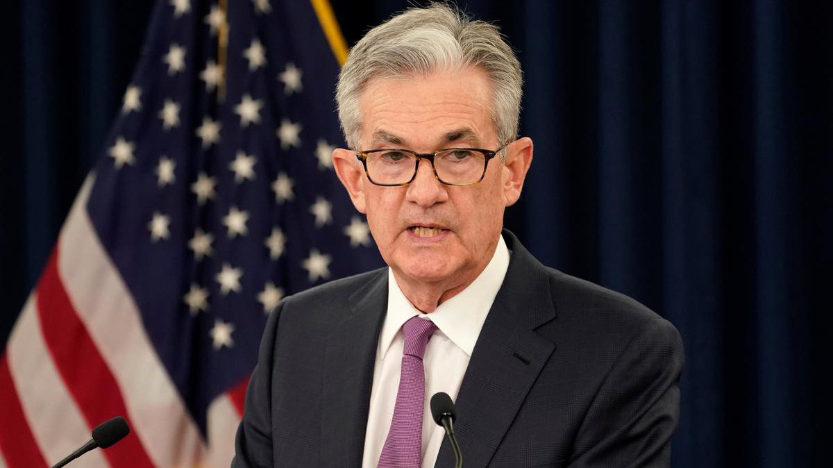 Chủ tịch FED Jerome Powell trong cuộc họp báo ngày 19/6 - Ảnh: Reuters.