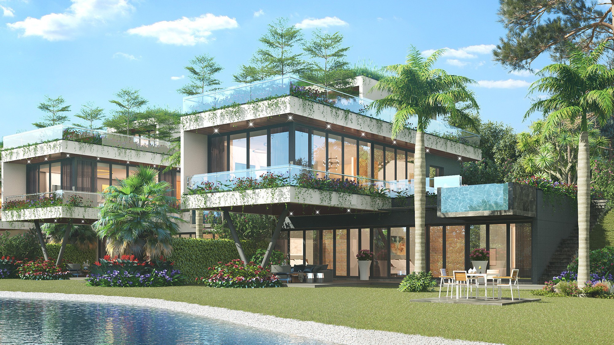 Phối cảnh The Legend Villas.