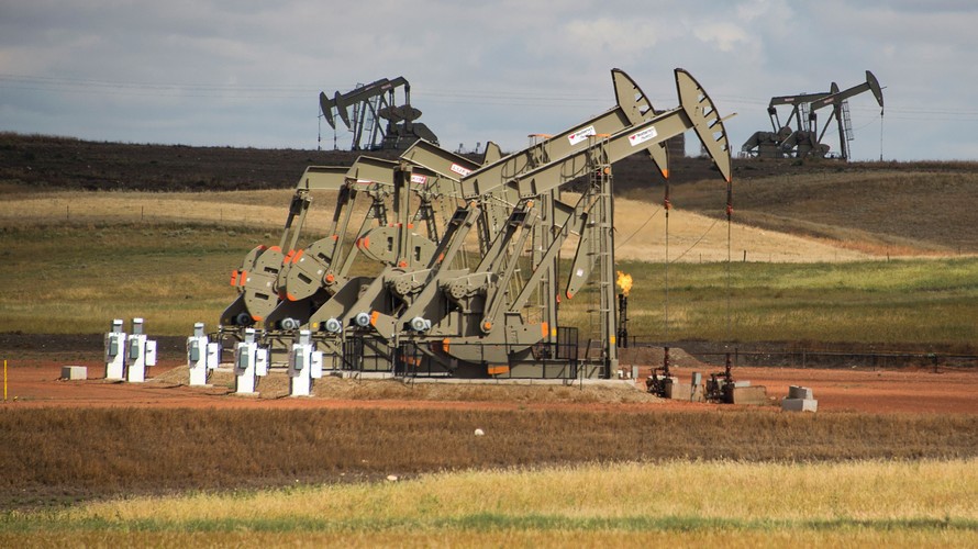 Một khu vực khai thác dầu lửa ở bang North Dakota, Mỹ - Ảnh: Getty/MarketWatch.