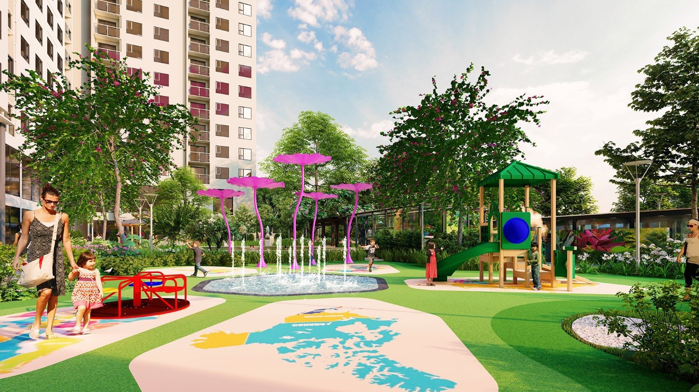 Không gian sống xanh trong lành tại Anland Premium.