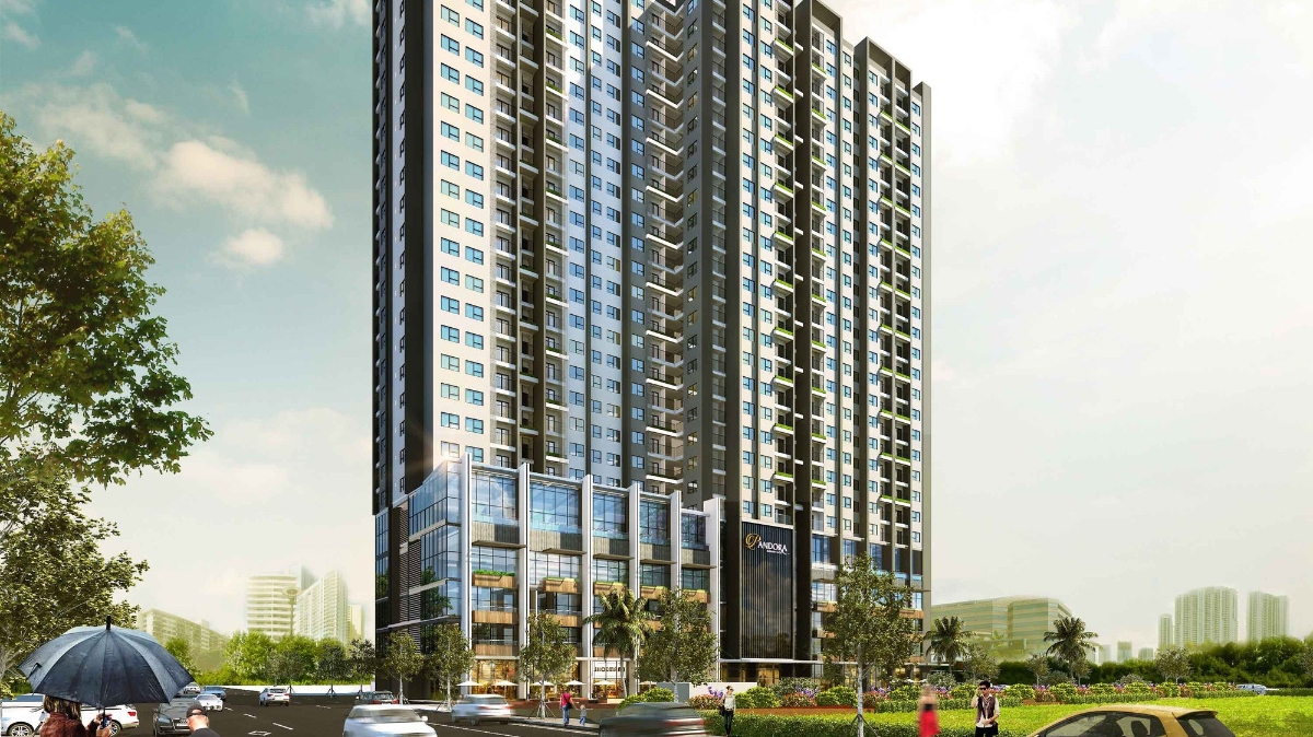 Dự án này ngoài ưu điểm tiện ích tốt, vận hành chuyên nghiệp, một điểm cộng được nhiều khách hàng quan tâm là bốn bề mặt thoáng, phóng tầm mắt vì được xây dựng bên cạnh khu nhà vườn Pandora.