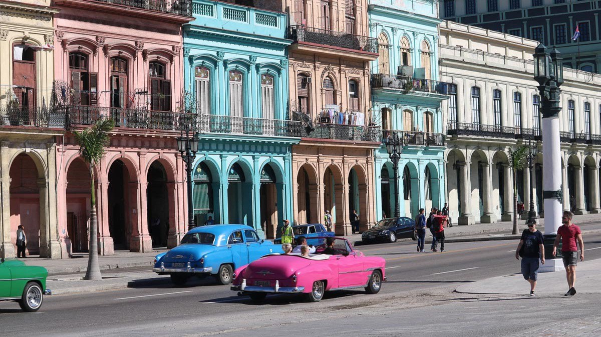 Đường phố ở thủ đô Havana của Cuba.