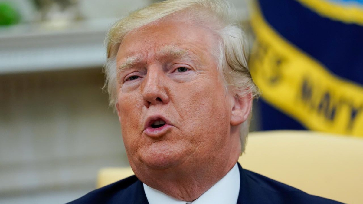 Tổng thống Mỹ Donald Trump phát biểu trước báo giới tại Nhà Trắng ngày 20/8 - Ảnh: Reuters.